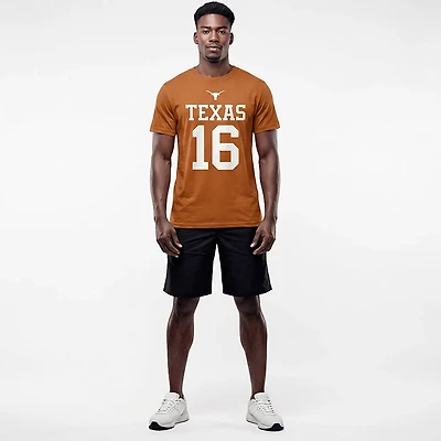 WILDCAT RETRO Men's Arch Manning Texas Longhorns Name and Number Short Sleeve T-shirt