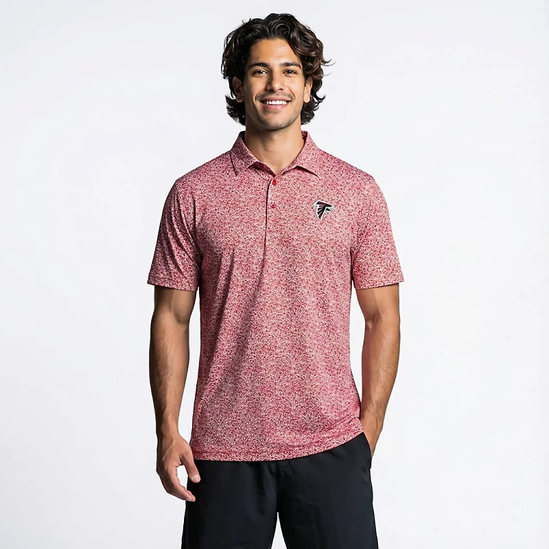 Antigua Men's Falcons Field Ditsy Polo Shirt