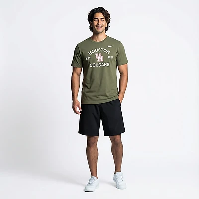 Nike Men's Houston Military Arch Over Primary Logo T-shirt