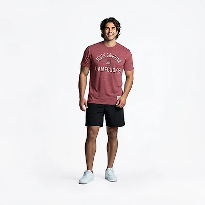 WILDCAT RETRO Men's University of South Carolina Block Arch Over Vault Mascot Graphic T-shirt