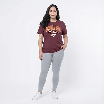WILDCAT RETRO Women's Virginia Tech Arch Script Boxy T-shirt