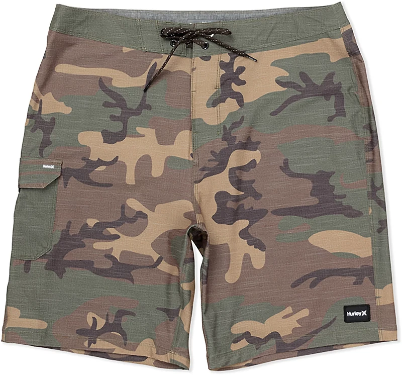 Hurley Men's Phantom Eco Weekender Slub Cargo Swim Shorts 9 in.