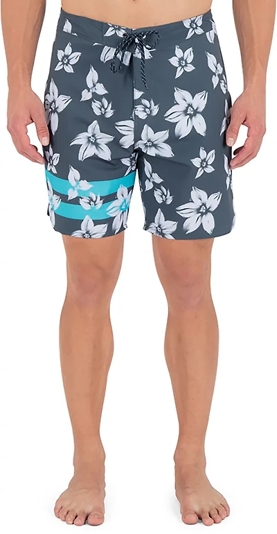 Hurley Men's Phantom Eco Block Party Engineered Swim Shorts 7 in.