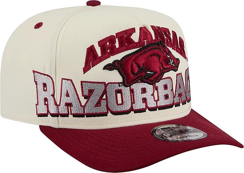 New Era Adults' Arkansas Razorbacks Arch Mascot MM 950AF Cap