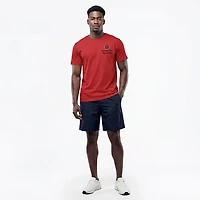 Image One Men's Arkansas State University Red Wolfs Mascot Overlay Short Sleeve T-shirt