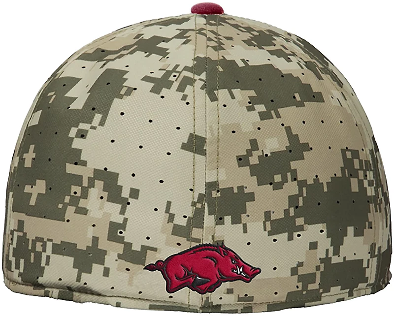 Nike Adults' Arkansas Onfield Camo Fitted Baseball Cap