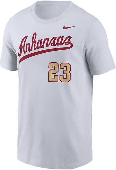 Nike Men's University of Arkansas Throwback Replica Baseball Jersey Graphic T-shirt