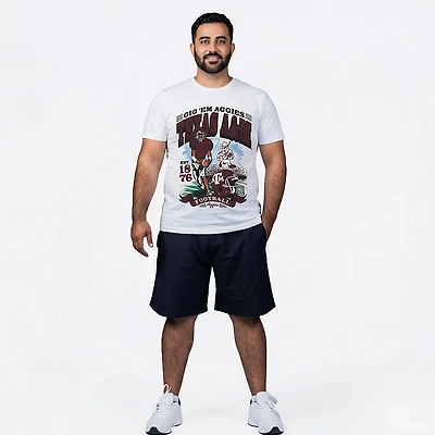 '47 Men's Texas A&M Aggies Mascot Football Regional Foundation Short Sleeve T-shirt