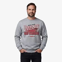 '47 Men's Texas Tech Red Raiders School Diagonal Regional Headline Long Sleeve Crew Sweatshirt