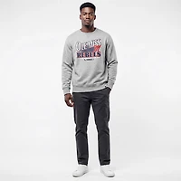 '47 Men's Ole Miss Rebels School Diagonal Regional Headline Long Sleeve Crew Sweatshirt