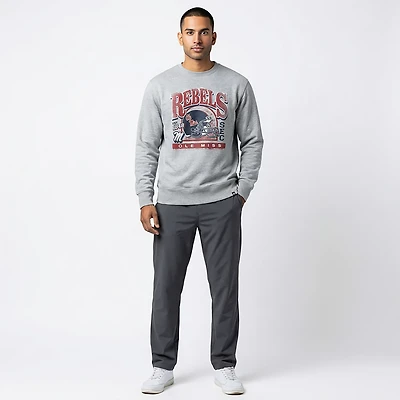 '47 Men's Ole Miss Rebels Arch Regional Headline Crew Sweatshirt