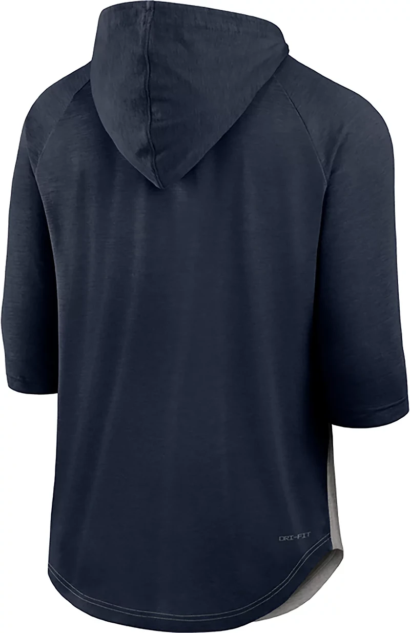 Nike Men’s Atlanta Braves 3/4-Sleeve Flux Hoodie T-Shirt