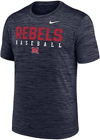 Nike Men's University of Mississippi School Baseball Legend Graphic T-shirt