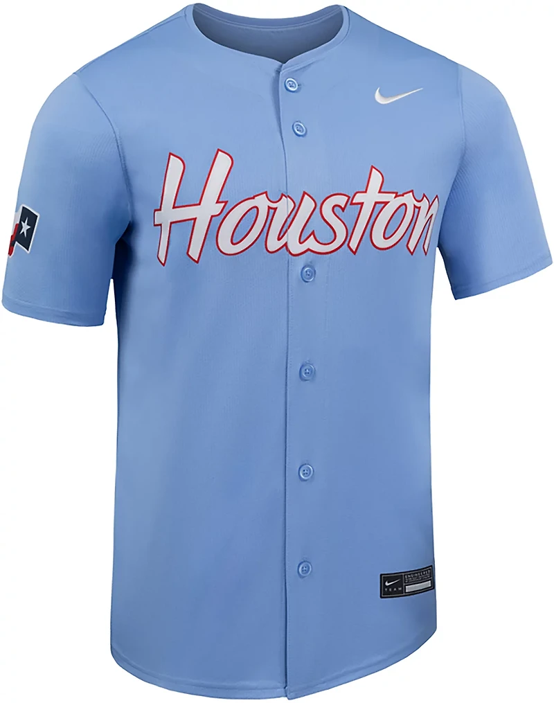 Nike Men's University of Houston Limited Full Button Baseball Jersey