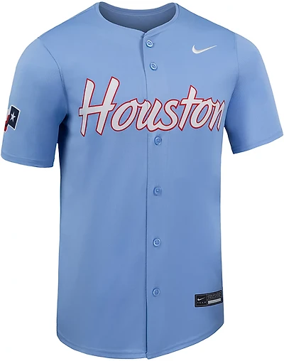Nike Men's University of Houston Limited Full Button Baseball Jersey