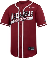 Nike Boys' University of Arkansas Limited Full Button Baseball Jersey