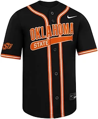 Nike Boys' Oklahoma State University Limited Full Button Baseball Jersey