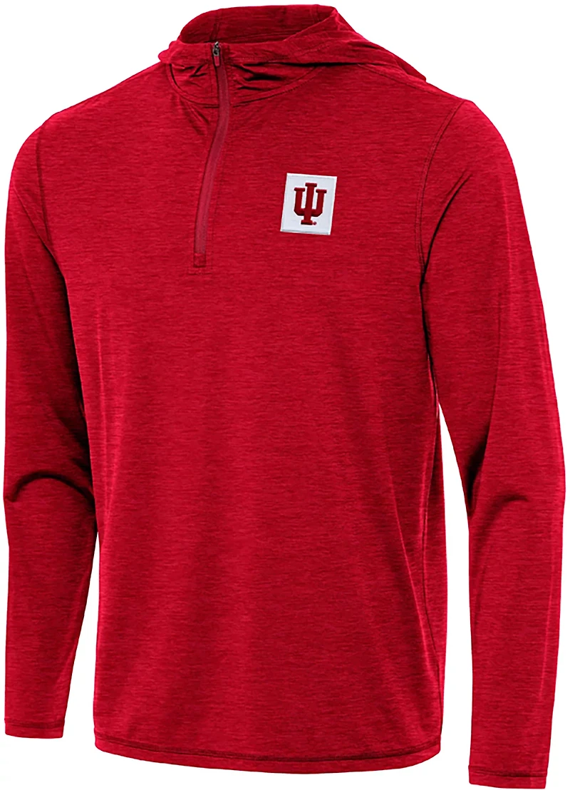 Antigua Men's Indiana Hoosiers Tidy 1/4-Zip Hoodie