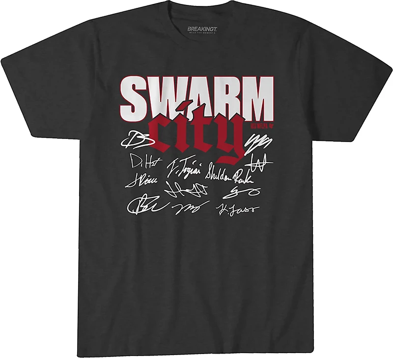 BreakingT Kids' Houston Texans Swarm City Signatures Short Sleeve T-shirt