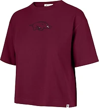 47 Women's Arkansas Back Out Foundation Crop DS T-shirt