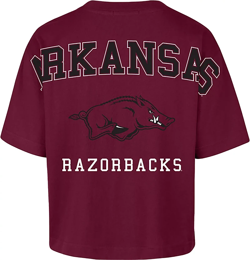 47 Women's Arkansas Back Out Foundation Crop DS T-shirt