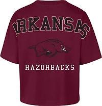 47 Women's Arkansas Back Out Foundation Crop DS T-shirt
