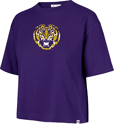 47 Women's LSU Back Out Foundation Crop DS T-shirt