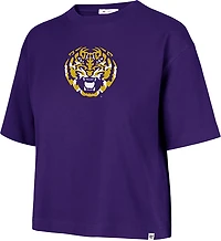 47 Women's LSU Back Out Foundation Crop DS T-shirt