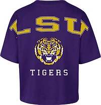 47 Women's LSU Back Out Foundation Crop DS T-shirt