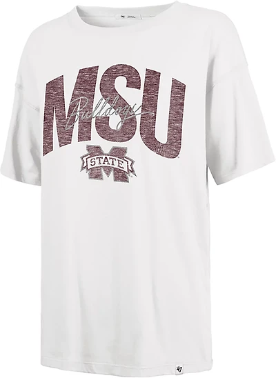 '47 Women's Mississippi State Bulldogs Muse Sadie Short Sleeve T-shirt