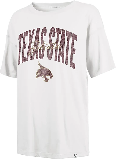 '47 Women's Texas State Bobcats Muse Sadie Short Sleeve T-shirt