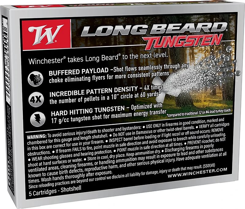 Winchester Long Beard TS17 .20 Gauge Shotshells - 5 Rounds