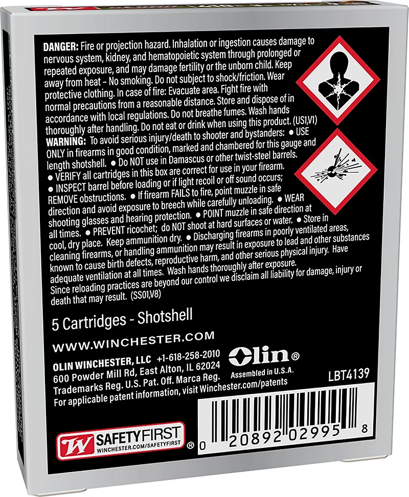 Winchester Long Beard TS17 .410 Bore Shotshells - 5 Rounds