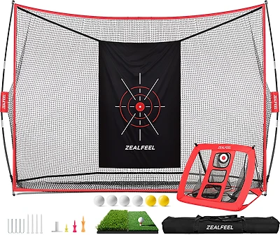 Zealfeel 10 x 7 ft Practice Net with Chipping Target