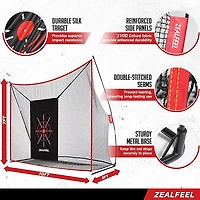 Zealfeel 10 x 7 ft Practice Net with Chipping Target
