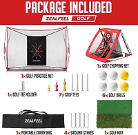 Zealfeel 10 x 7 ft Practice Net with Chipping Target
