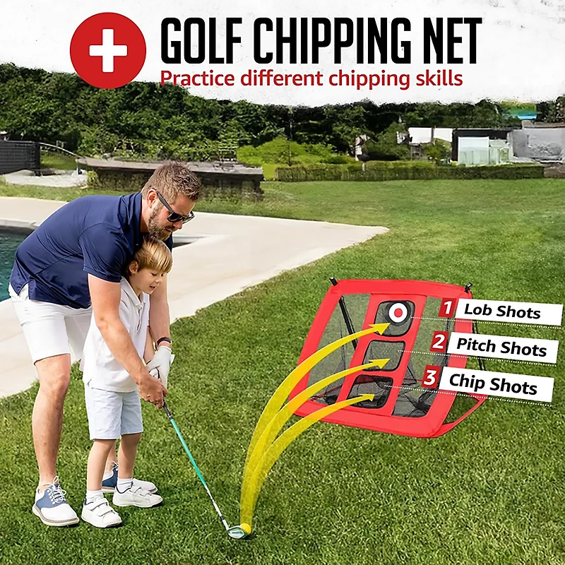 Zealfeel 10 x 7 ft Practice Net with Chipping Target