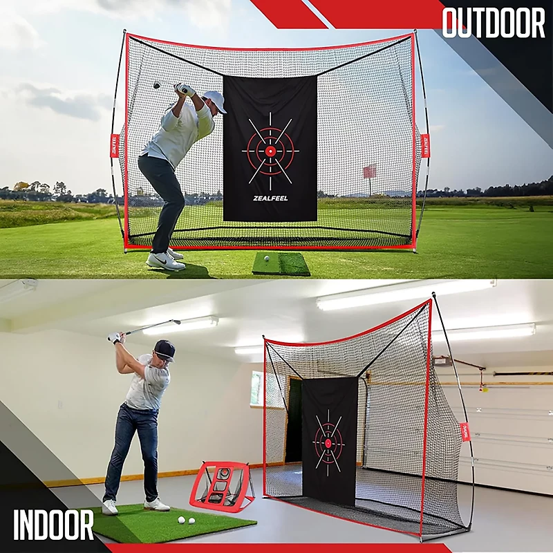 Zealfeel 10 x 7 ft Practice Net with Chipping Target