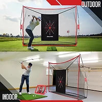 Zealfeel 10 x 7 ft Practice Net with Chipping Target