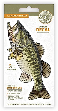 Casey Underwood Largemouth Bass Decal