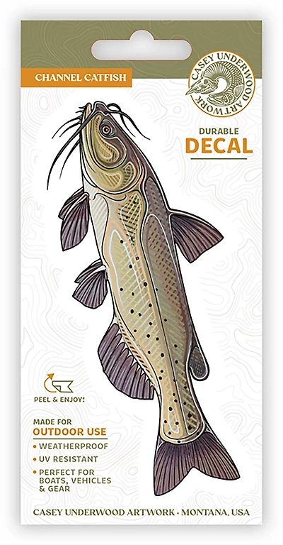 Casey Underwood Channel Catfish Decal