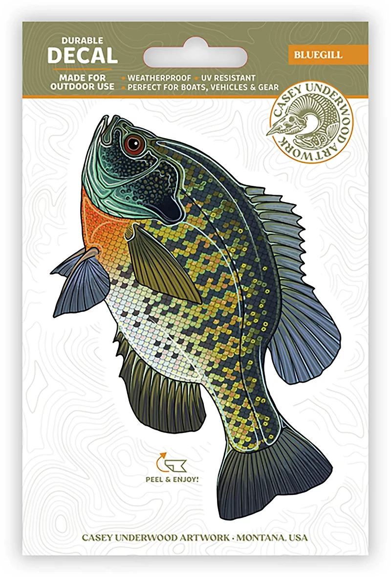 Casey Underwood Bluegill Decal