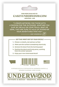 Casey Underwood Bluegill Decal