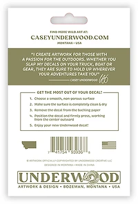Casey Underwood Pumpkinseed Decal