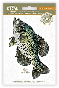 Casey Underwood Black Crappie Decal