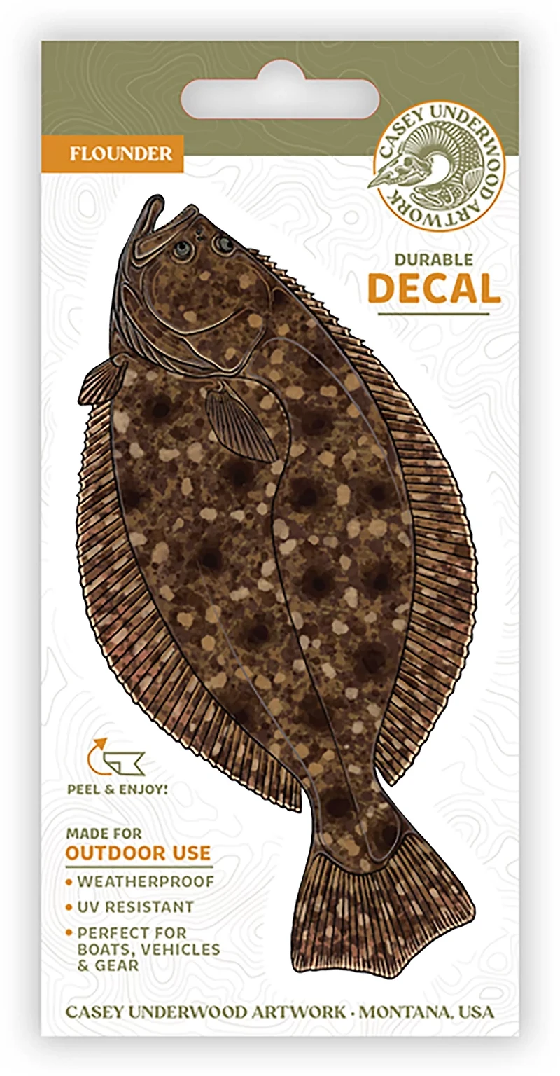 Casey Underwood Flounder Decal
