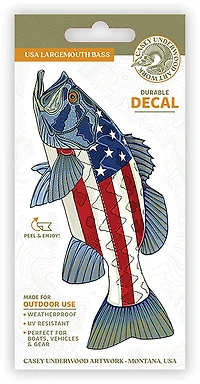 Casey Underwood USA Largemouth Bass Decal