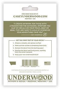 Casey Underwood USA Whitetail Decal