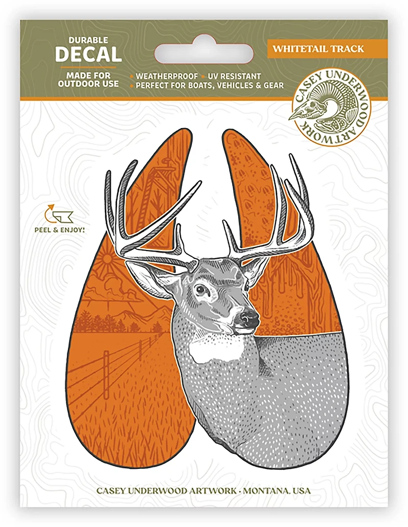 Casey Underwood Whitetail Track Decal