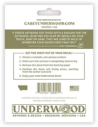Casey Underwood Whitetail Track Decal